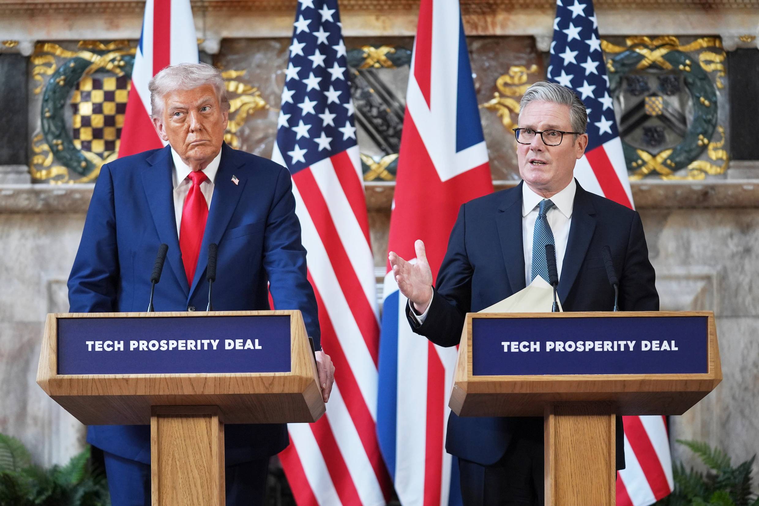  Доналд Тръмп и Киър Стармър 